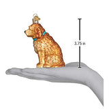 Old World Christmas Irish Doodle Glass Blown Ornament for Christmas Tree, Handcrafted Holiday Decoration, Dog Collection