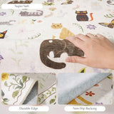 Small 2x3 Area Rugs for Entryway: Washable Kitchen Runner Rug Non Slip Soft Low Pile Animal Cat Carpet Rugs with Rubber Backing Waterproof Door Mats for Indoor Bathroom Bedroom Kids Room (2x3, Beige)