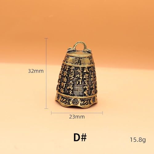5pcs/Set Mini Antique Bell China's Mini Brass Copper Sculpture Pray Buddha Fengshui Bell Invitation Buddhism Chinese Bells Home Decor