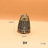 5pcs/Set Mini Antique Bell China's Mini Brass Copper Sculpture Pray Buddha Fengshui Bell Invitation Buddhism Chinese Bells Home Decor