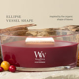 WoodWick Spiced BlackBerry Scented Candle, Crackling Wick, 16oz
