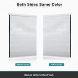 Changshade Cordless Cellular Shades, Blackout Honeycomb Shades for Windows, Pull Down Pleated Blinds, Easy to Install for Indoor Windows and French Doors,34" W x 72" H, White