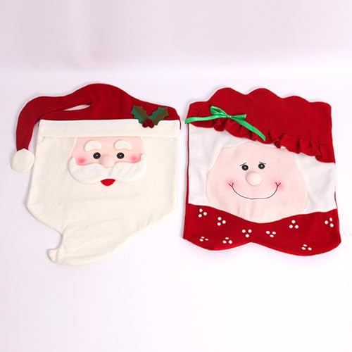 Santa Chair Christmas Decoration for Home Table Dinner Chair Back Banquet House Decor 2023 New Year Party Supplies