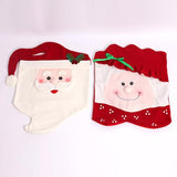 Santa Chair Christmas Decoration for Home Table Dinner Chair Back Banquet House Decor 2023 New Year Party Supplies