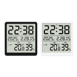 LCD Display Digital Wall Desk Alarm Clock with Time Date Week Temperature Humidity for Home or Use Gift Alarm Clock