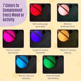 Saturn Clip On Lamp Nightlight for Kids Room - Dimmable Clip On LED Light with Detachable Head - Newborn Night Light for Boys & Girls - Breastfeeding Night Light with 7 Colors & 6 Brightness Levels