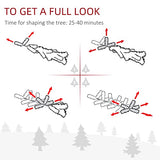 HOMOM 6ft Flocked Christmas Tree, Pencil Artificial Xmas Tree with Faux Snow, Dense Branches, Foldable Metal Base for Indoor Holiday Decor