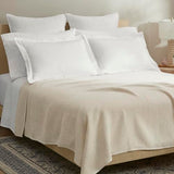 BOLL & BRANCH Waffle Bed Blanket, Twin/Twin XL, Natural