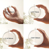 10 Pcs 3.14 inch Filling Transparent Plastic Decorative Call DIY Craft Ball Transparent Ball Christmas, Birthday, Wedding, Party and Home Decoration Ornaments ((3.14"/80mm))