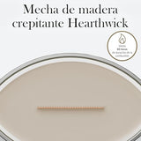 WoodWick Scented Candle | Ellipse Candle | Wood Smoke | Perfect Gifts for Women