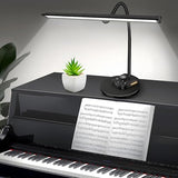 Piano Light, Upgraded LED Piano Lamp for Grand/Upright & Digital Pianos, Music Stand Lamp with Adjustable Gooseneck, Auto-Off Timer, 5 Color Modes Dimmable & USB Charging Port Eye-Care Desk Light