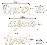 Once Upon a Time Sign Nursery Decor Once Upon a Time Wood Sign Wall Decor for Reading Corner Kids Room Family Bookshelf Home Décor Birthday Present DIY Decoration