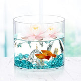 Flower Clear Plastic Vase Centerpiece for Home, Wedding Party, Plastic Clear Cylinder Wide for Flowers, Decorative Wide Mouth Vase for Decor (Not Glass) (6.2'' W*5.9'' H)