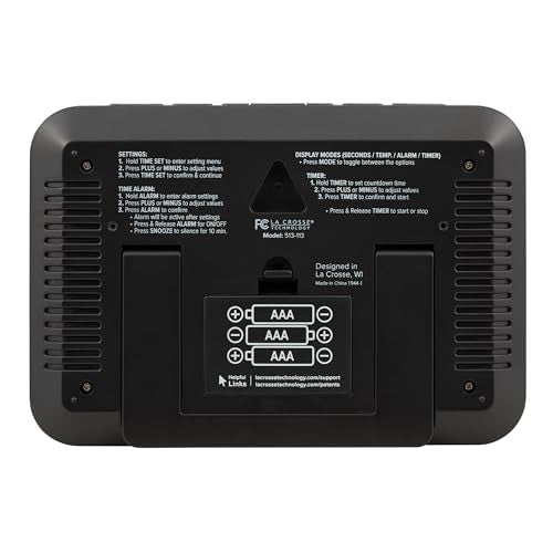 MainStays Basic Wall/Table Digital Clock with Countdown Timer, W80000