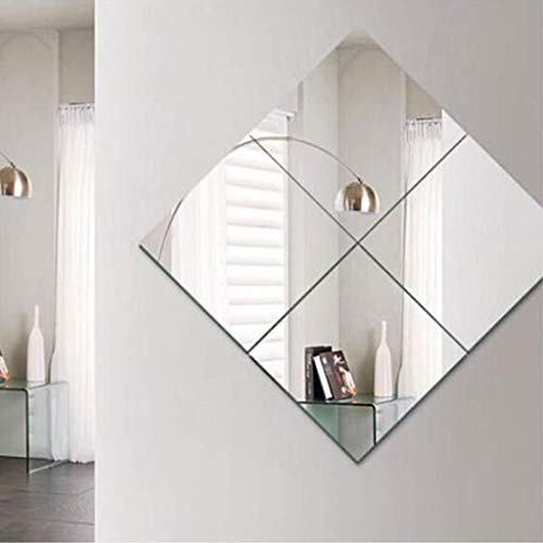 Floor Mirror Bedroom Foyer Floor Mirror eless Full-Length Mirror DIY Stitching for Bathroom 4 Pieces AN1017 914 (Size : 40cm*40cm)