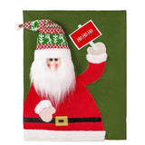 Christmas Chair Back 3D Santa Snowman Chair Slipcovers for Dining Room Restaurant Home Party Christmas Decoration