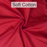 6 Pack Decorative 100% Cotton Pillow Covers Square Cushion Cover Solid DIY Halloween Throw Pillowcase for Home Sofa Bedroom,Red,6 Pack-14" x 14"/36x36cm (ONLY Covers, NOT Insert)