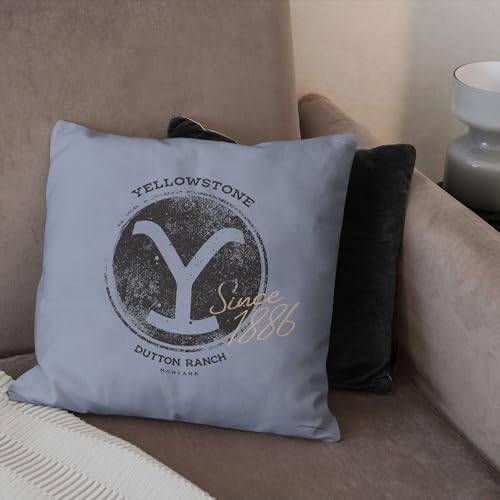 NORTHWEST Paramount Yellowstone Throw Pillow, Dutton Ranch, 18 x 18 inches