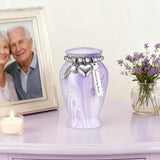 Small Urns for Human Ashes Keepsake 2.85 Inches Memorial Mini Cremation Urn for Women Men Alu – alternate view