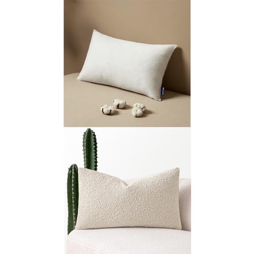MIULEE Throw Pillow Insert with Decorative Throw Pillow Cover