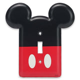 Disney Mickey Mouse Metal Light Switch Plate - Mickey Mouse Switch Plate Decoration for Kids' Bedroom, Play Room or Movie Room