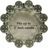 Original Bubble Candle Dish Small by Alice Lane – Smoky Glass Decorative Candle Holder for Home Decor, Small Candles & Diffusers