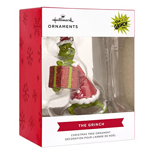 Hallmark Dr. Seuss How The Grinch Stole Christmas! Grinch with Present Christmas Ornament