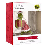 Hallmark Dr. Seuss How The Grinch Stole Christmas! Grinch with Present Christmas Ornament