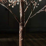 Hairui Artificial Baby Breath Flowers Tree with Lights 5FT 126LED,Prelit Lighted Gypsophila twig Tree for Wedding Party Christmas Holiday Decoration Indoor Outdoor Use