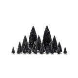 Lemax Village Accessory Assorted Pine Trees, Green