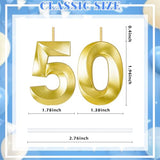 50th Birthday Candles for Cake,Birthday Decorations for Him Her,Number Candles for Cake Toppers Party Anniversary
