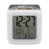 Christmas Snow Globe Alarm Clock Sound Machine with 7 Color Changing Night Light Wake Up Digital Clock Large LED Display Number Alarm Clocks Home Office Bedroom Decor