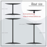 Halloween Black Pillar Candle Holders Reversible Set of 3