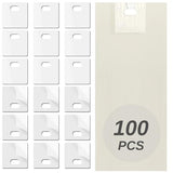 Anyongora 100Pcs Vertical Blinds Replacement Slats Repair Kit – Transparent PVC Tabs with Strong Adhesive – No Tools Needed, Easy Fix for Home, Office, Rental, and DIY Window Blind Repairs