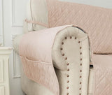 Ameritex Waterproof Nonslip Recliner Cover Stay in Place, Dog Chair Cover Furniture Protector, Ideal Recliner Slipcovers for Pets and Kids (Babypink, 23")