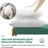 Acanva Square Premium Throw Pillow Inserts with Microfiber Filled, Lumbar Support Decorative Stuffer for Sofa Bed Couch & Chairs