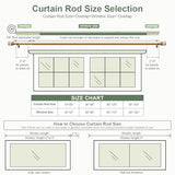 QDWIS Natural Wood Curtain Rods for Windows 28 to 48 inch Boho Decorative Handmade Wood Grain Drapery Rods with Leaf Finial 1" Adjustable Heavy Duty Curtain rod for Living Room Bedroom Kitchen