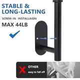 4pcs Curtain Holdbacks, Screw-in Curtain Tiebacks Curtain Tie Backs Curtain Holders for Wall Mounted Curtain Pull Backs for Drapes, Curtain Side Holders Hooks, 304 Stainless Steels, Black