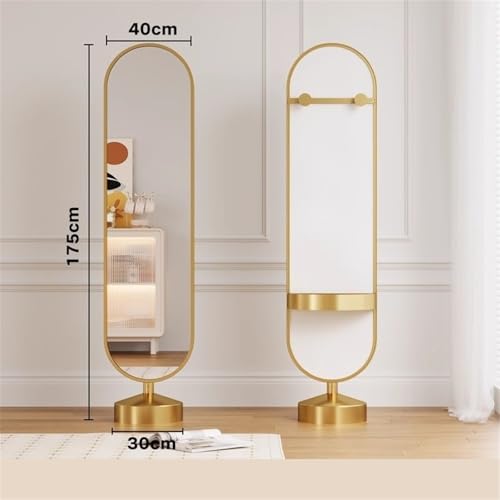 Floor Luxury Full-Length Mirror Home Use Women's Bedroom Floor-Standing Dressing Rotatable Mirror