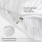 FAVRIQ 20 x 20 Pillow Inserts (Set of 2) - 20 Inch Square Interior Couch Throw Pillow with 100% Cotton Cover - Decorative Pillow Insert Pair - White Sofa Pillow