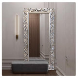 Bedroom, Living Room, Dressing Room, Light Luxury American Classical Frame Wall with Full-Length Mirror, Vertical Floor Standing Full-Length Mirror 100 * 200