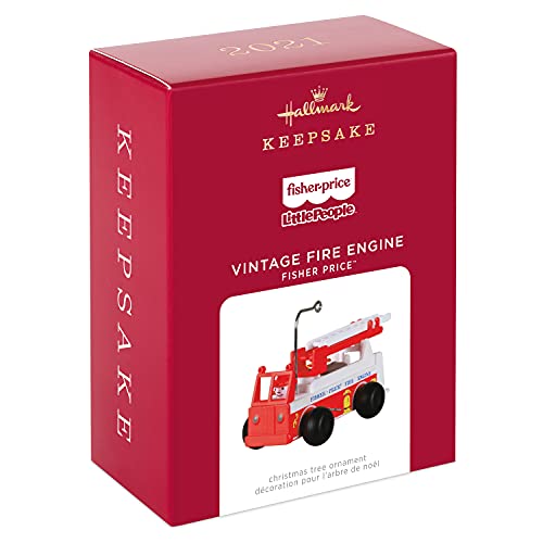 Hallmark Keepsake Christmas Ornament 2021, Fisher-Price Vintage Fire Engine