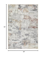 2x3 Small Area Rug Washable Entryway Rugs Abstract Carpet