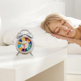 Childrens Analog Alarm Clock, Quiet Non Ticking Time Learning Clocks with Backlight Feature, Vibrant Educational Clock for Kids Room and Nursery, Ideal Early Learning Gift for Boys and Girls