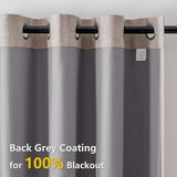 100% Blackout Curtains 2 Panels Set, Beige Curtains for Living Room, Black Out Thermal Insulated Grommet Drapes Bedroom Luxury Decor Privacy(52W × 84L inch, Beige)
