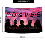 Pogue Life Tapestry Outer Banks Tapestry Wall Hanging Retro Poster Outer Bank Party Decorations for Collage Bedroom (60 x 40 in)