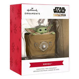 Hallmark Star Wars: The Mandalorian Grogu in Bag Christmas Ornament, May The 4th