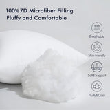 MIULEE Throw Pillow Insert Premium Pillow Stuffer Sham Rectangle for Decorative Cushion Bed Couch Sofa 12x20 Inch