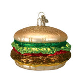 Old World Christmas Ornaments: Cheeseburger Glass Blown Ornaments for Christmas Tree (32065)