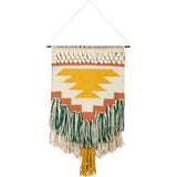 Primitives by Kathy Gypsy Hand Woven Wall Hanging, 14" x 25", Yellow/Green, 8541857714